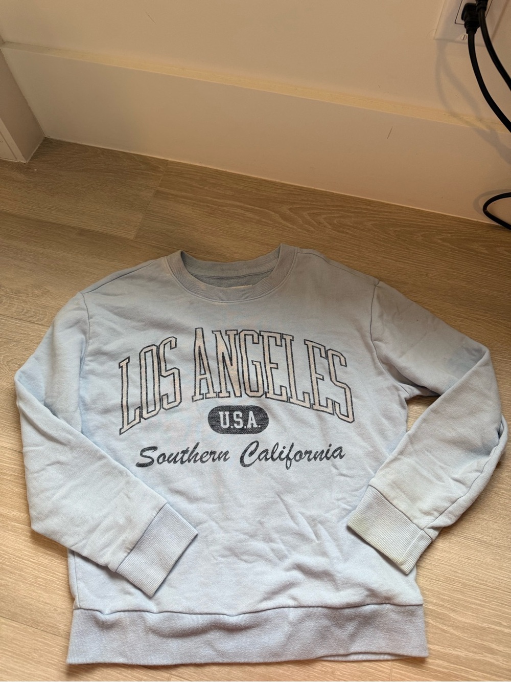 Los Angeles Graphic Kids Sweatshirt - Light Blue